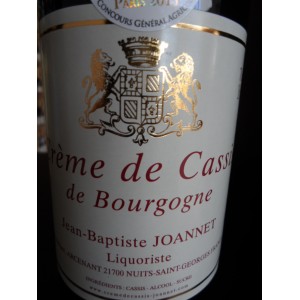 Crème de Cassis de Bourgogne Jean-Baptiste JOANNET 70cl 20%